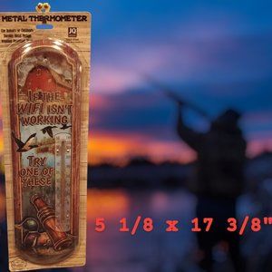 "If the Wifi isn't working, Try one of these" - Retro Large Metal Thermometer -